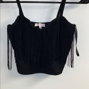 Fringe crop top